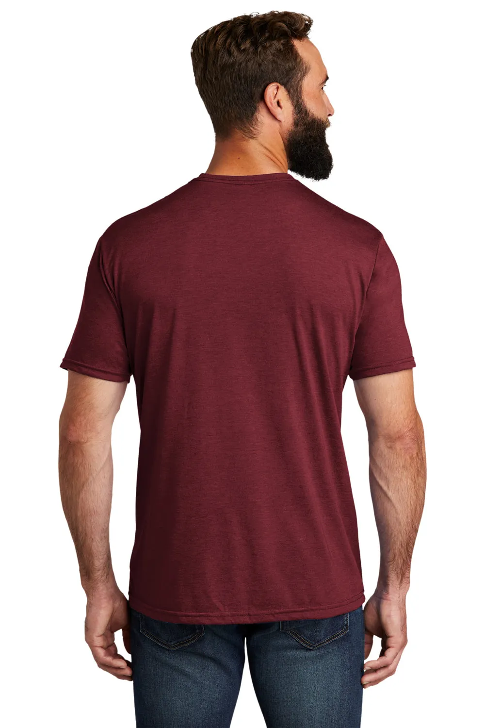Allmade Herren Kurzarm T-Shirt mit Rundhalsausschnitt - Weinrot