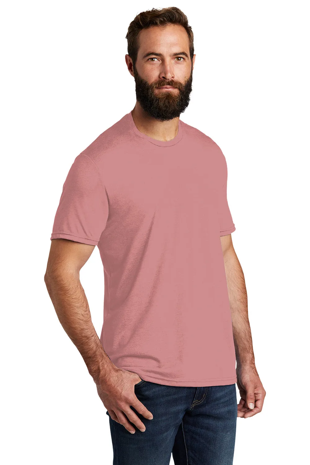 Allmade Herren Kurzarm T-Shirt mit Rundhalsausschnitt - Vintage Rosé Pink