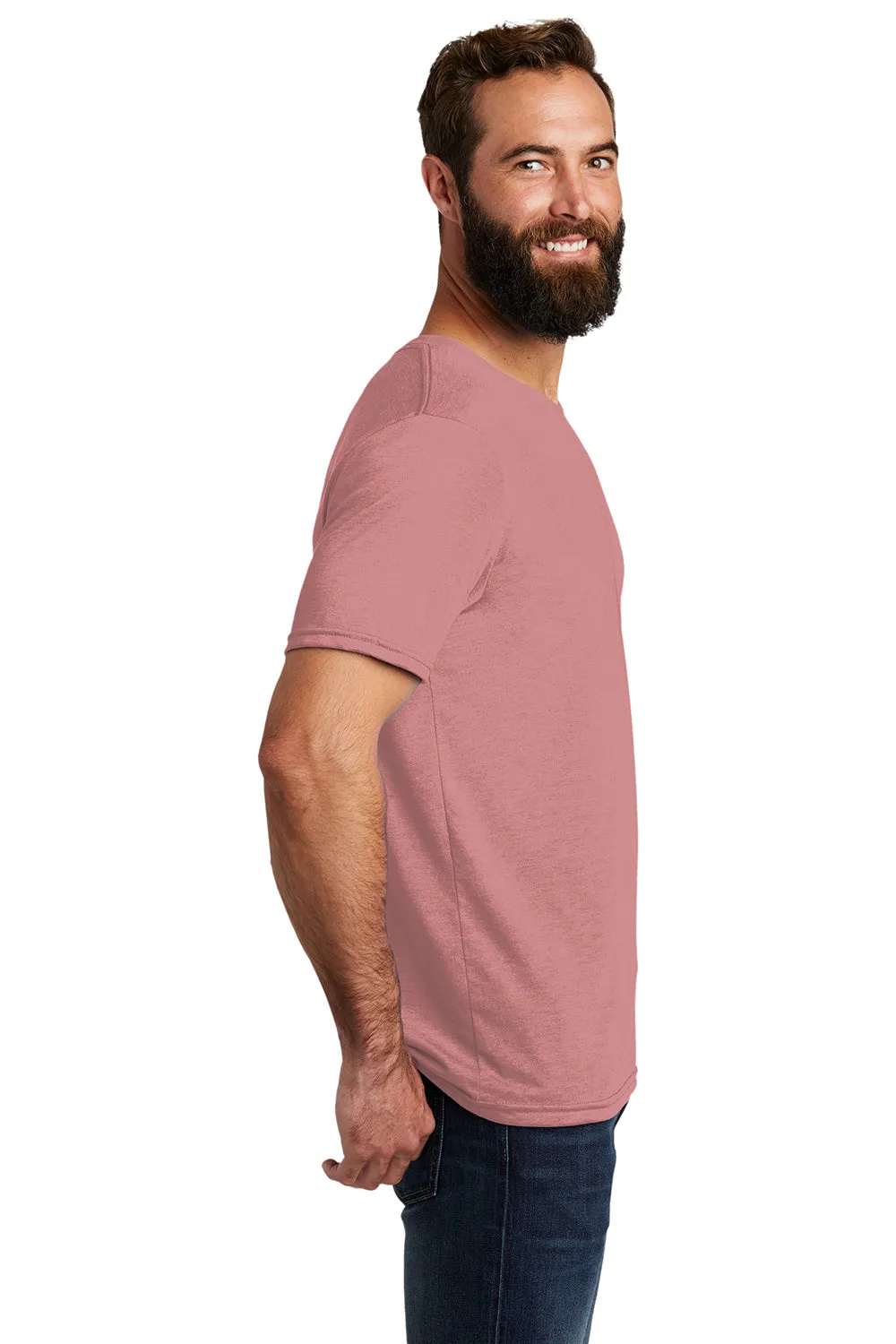 Allmade Herren Kurzarm T-Shirt mit Rundhalsausschnitt - Vintage Rosé Pink
