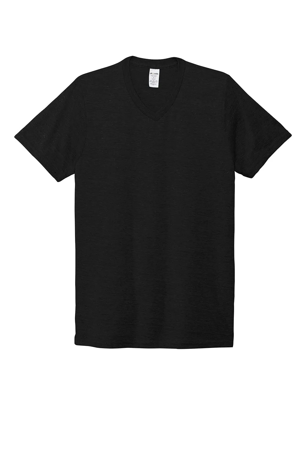 Allmade Herren V-Ausschlag Kurzarm T-Shirt - Tiefschwarz