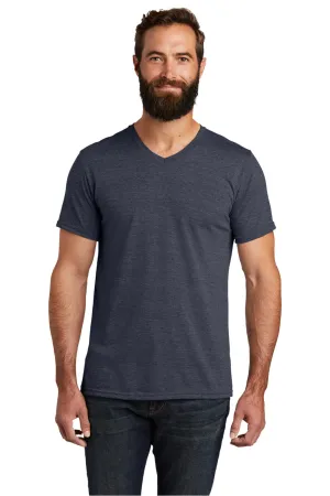 Allmade Herren V-Ausschlag Kurzarm T-Shirt - Rebell Blau