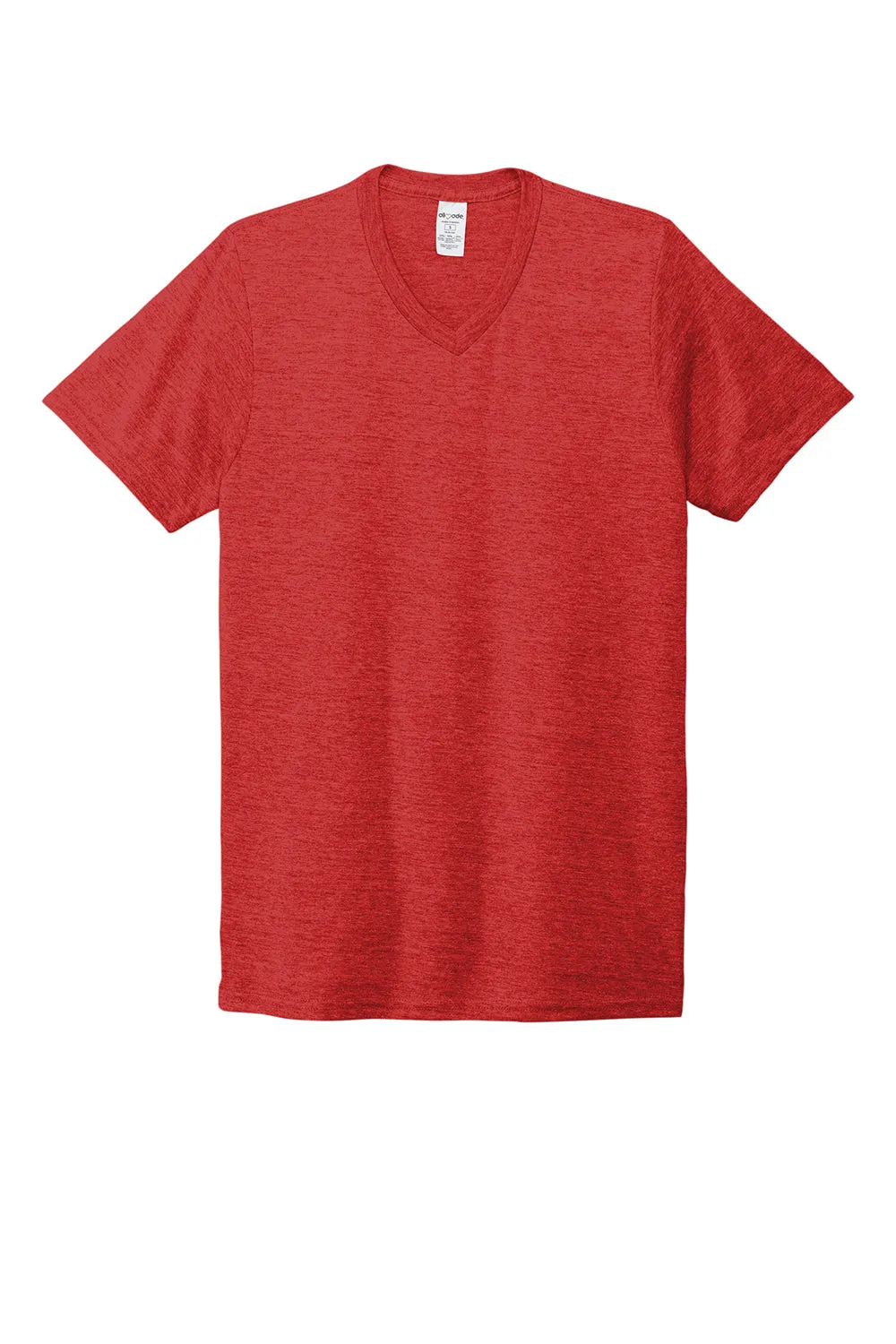 Allmade Herren V-Ausschlag Kurzarm T-Shirt - Aufsteigendes Rot