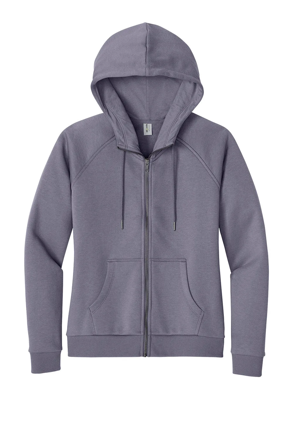 Allmade Damen CVC-Fleece Kapuzenpullover mit Reißverschluss und Taschen - Kosmisch Lila
