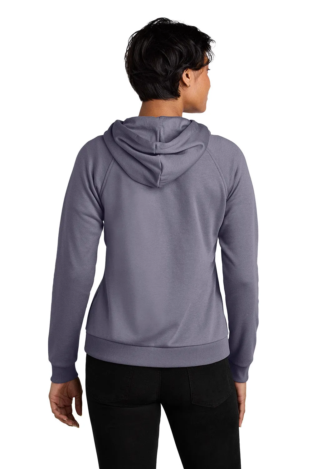 Allmade Damen CVC-Fleece Kapuzenpullover mit Reißverschluss und Taschen - Kosmisch Lila