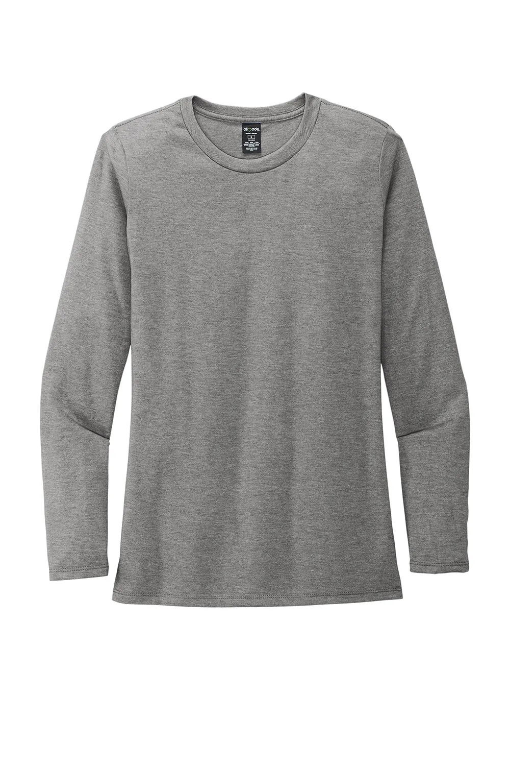 Allmade Damen Langarm Rundhals T-Shirt - Aluminiumgrau