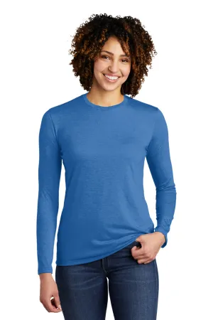 Allmade Damen Langarm Rundhals T-Shirt - Azurblau