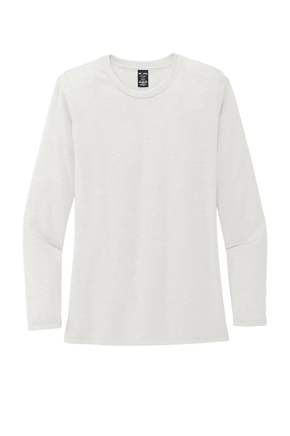 Allmade Damen Langarm Rundhals T-Shirt - Ziemlich Weiß