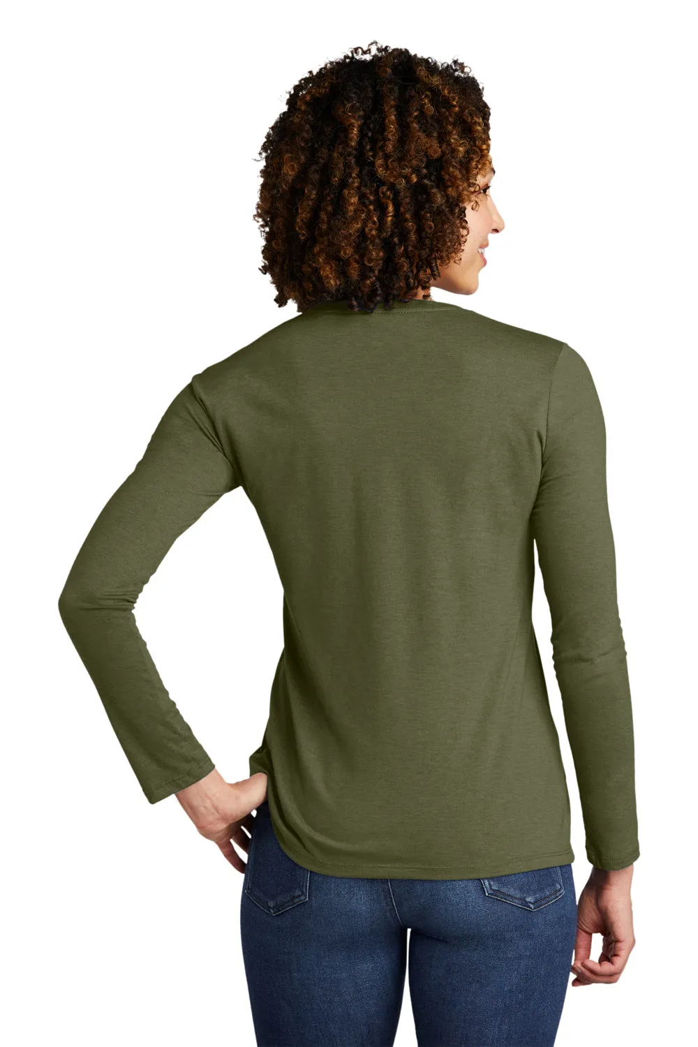 Allmade Damen Langarm Rundhals T-Shirt - Olive You Grün