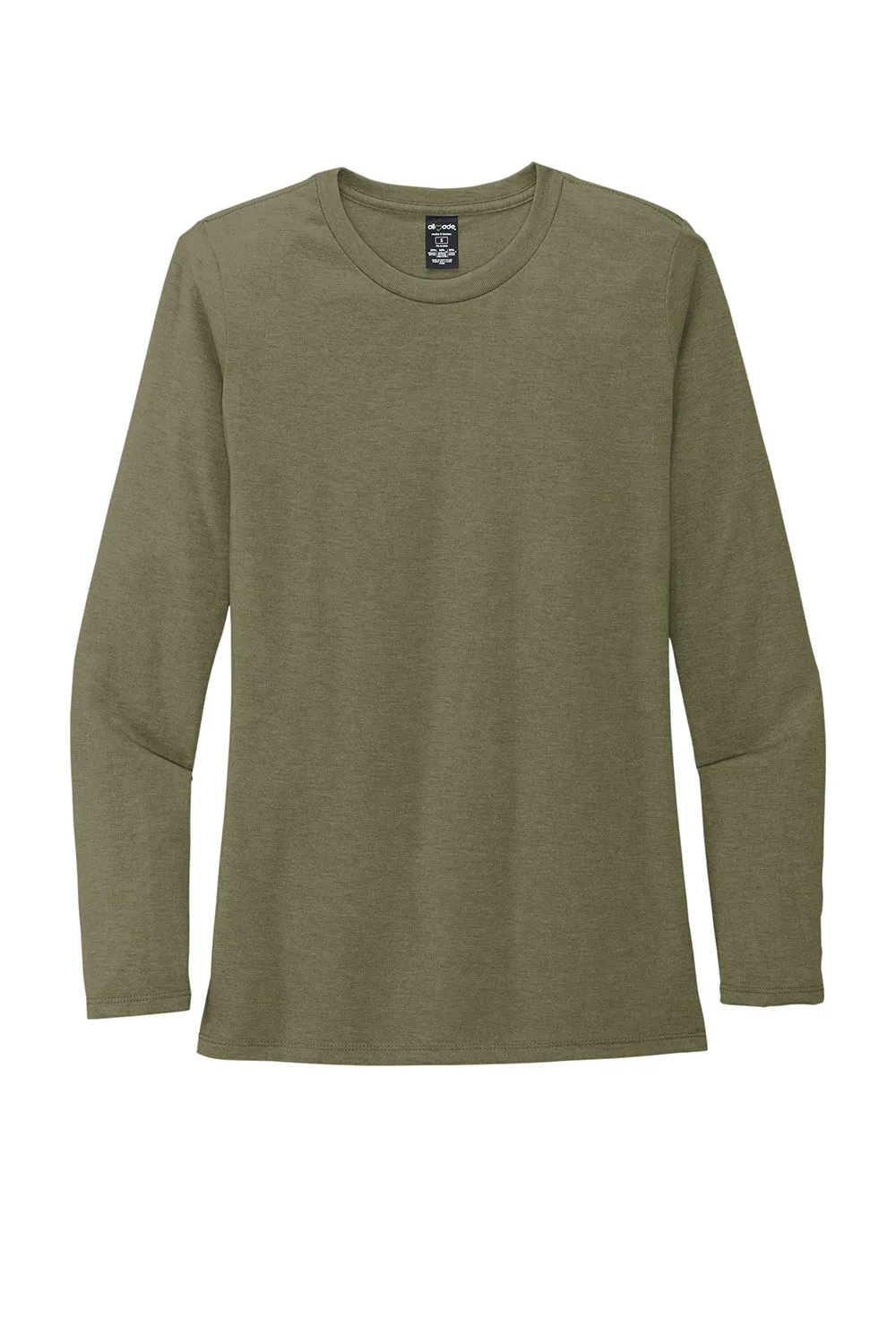 Allmade Damen Langarm Rundhals T-Shirt - Olive You Grün