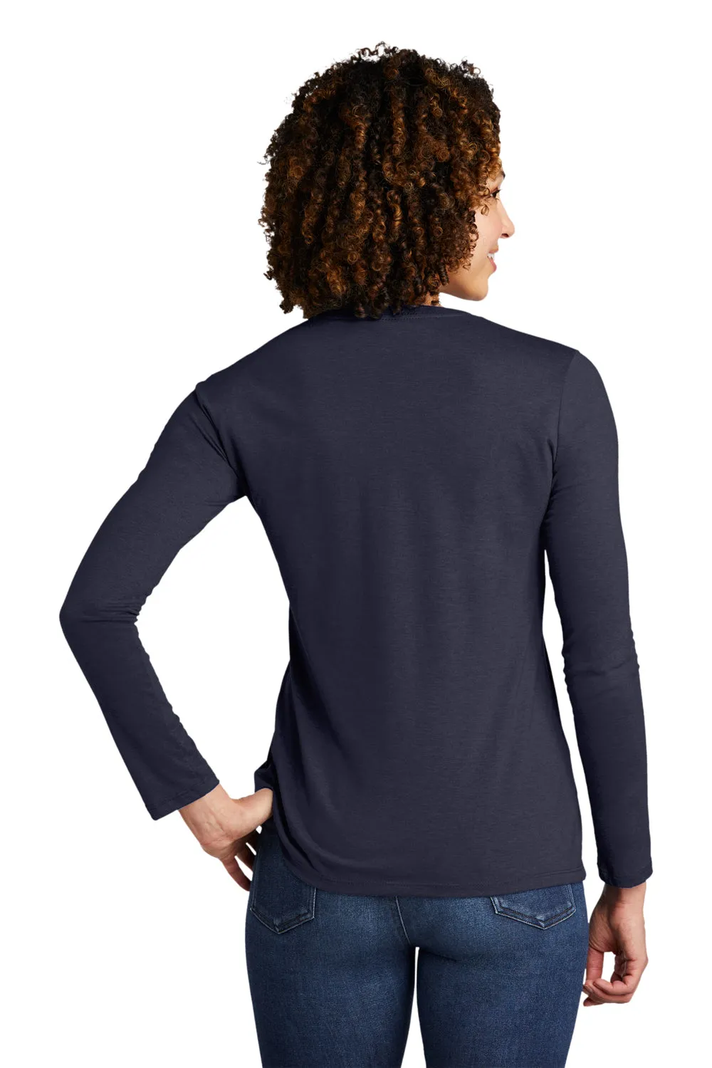 Allmade Damen Langarm Rundhals T-Shirt - Rebell Blau