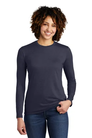 Allmade Damen Langarm Rundhals T-Shirt - Rebell Blau