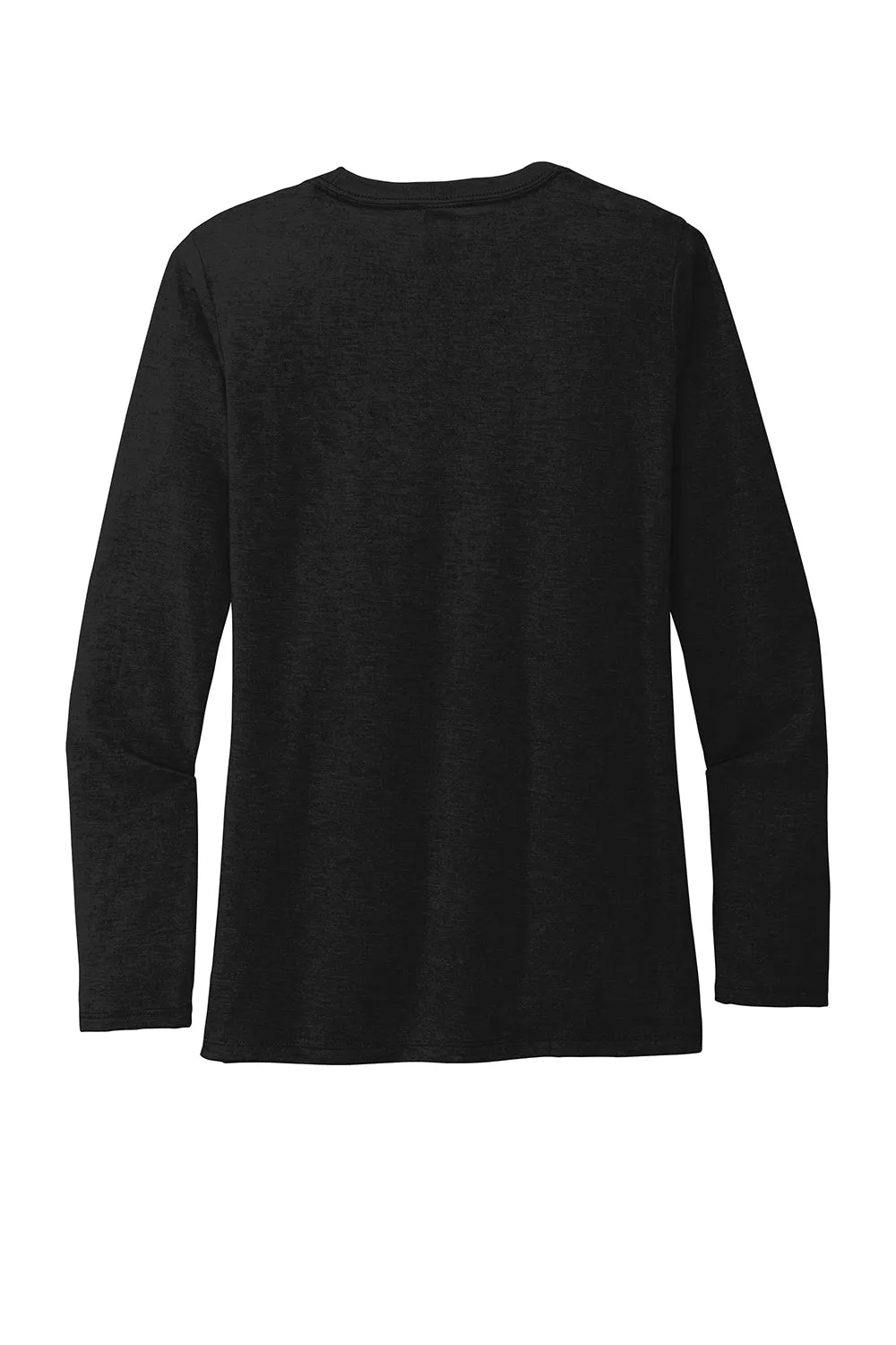 Allmade Damen Langarm Rundhals T-Shirt - Weltraumschwarz