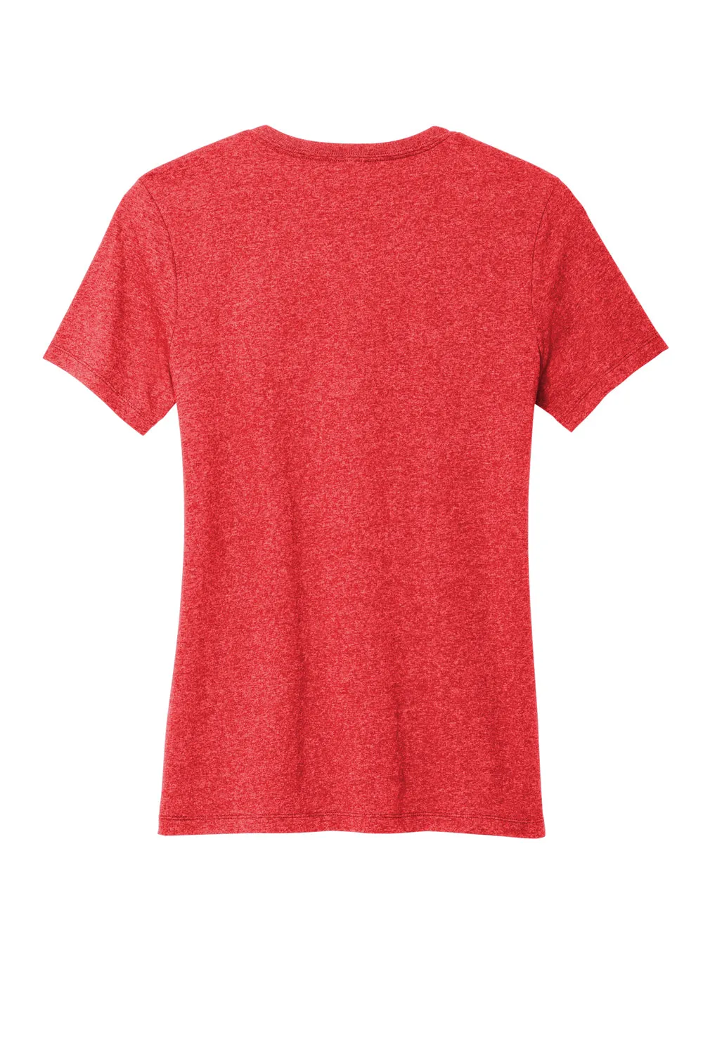 Allmade Damen V-Ausschnitt T-Shirt mit kurzen Ärmeln aus recyceltem Material - Heather Rot