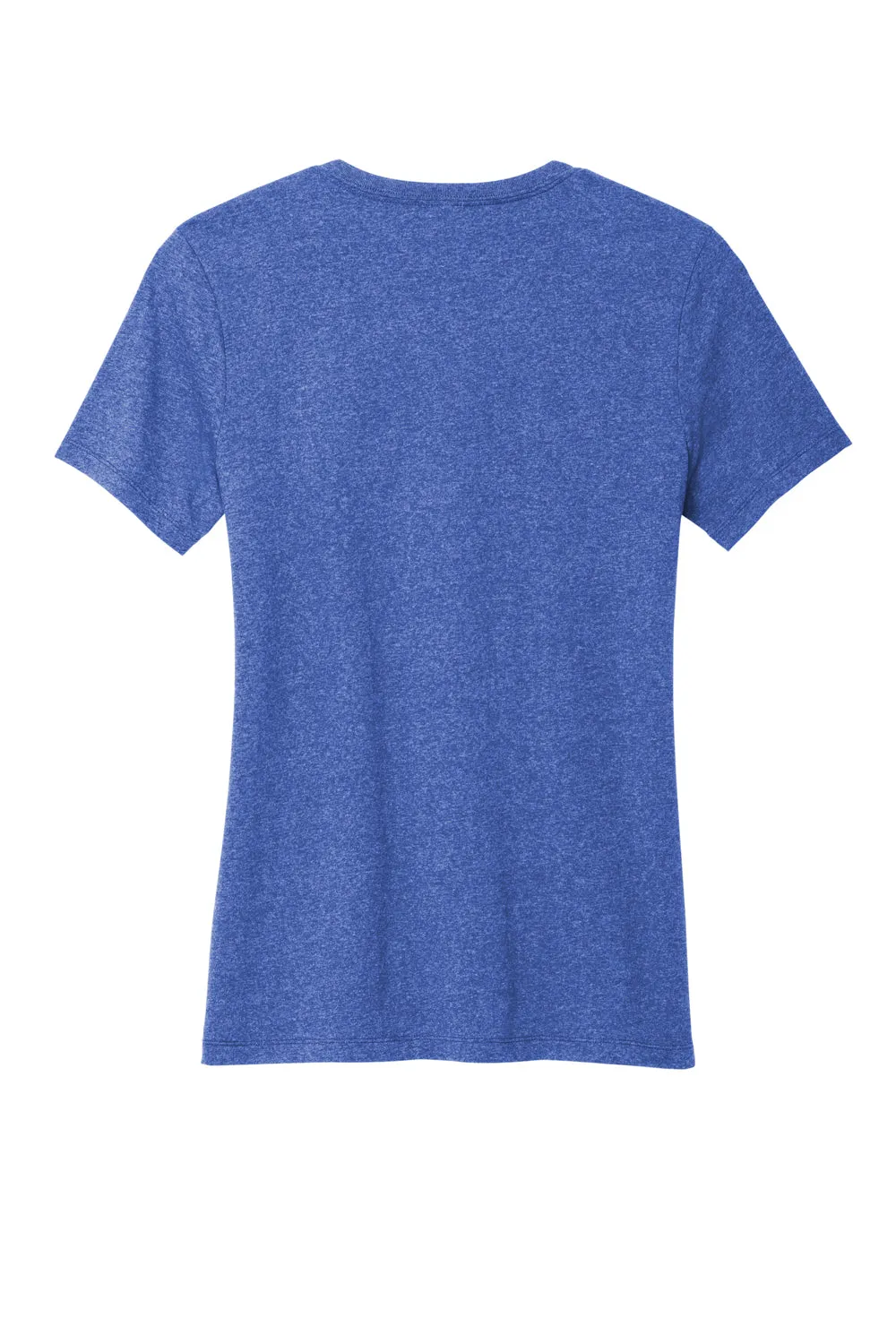 Allmade Damen Recycled Kurzarm V-Ausschnitt T-Shirt - Meliertes Königsblau
