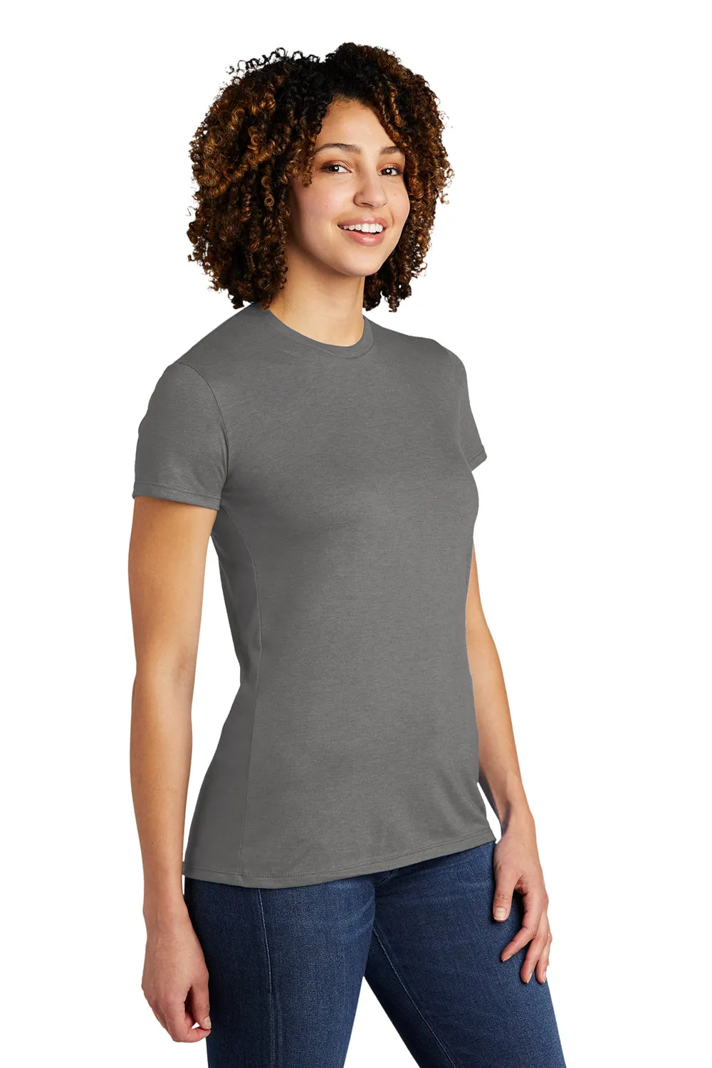 Allmade Damen Kurzarm Rundhals T-Shirt - Aluminiumgrau