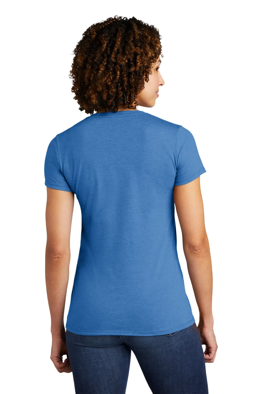 Allmade Damen Kurzarm Rundhals T-Shirt - Azurblau