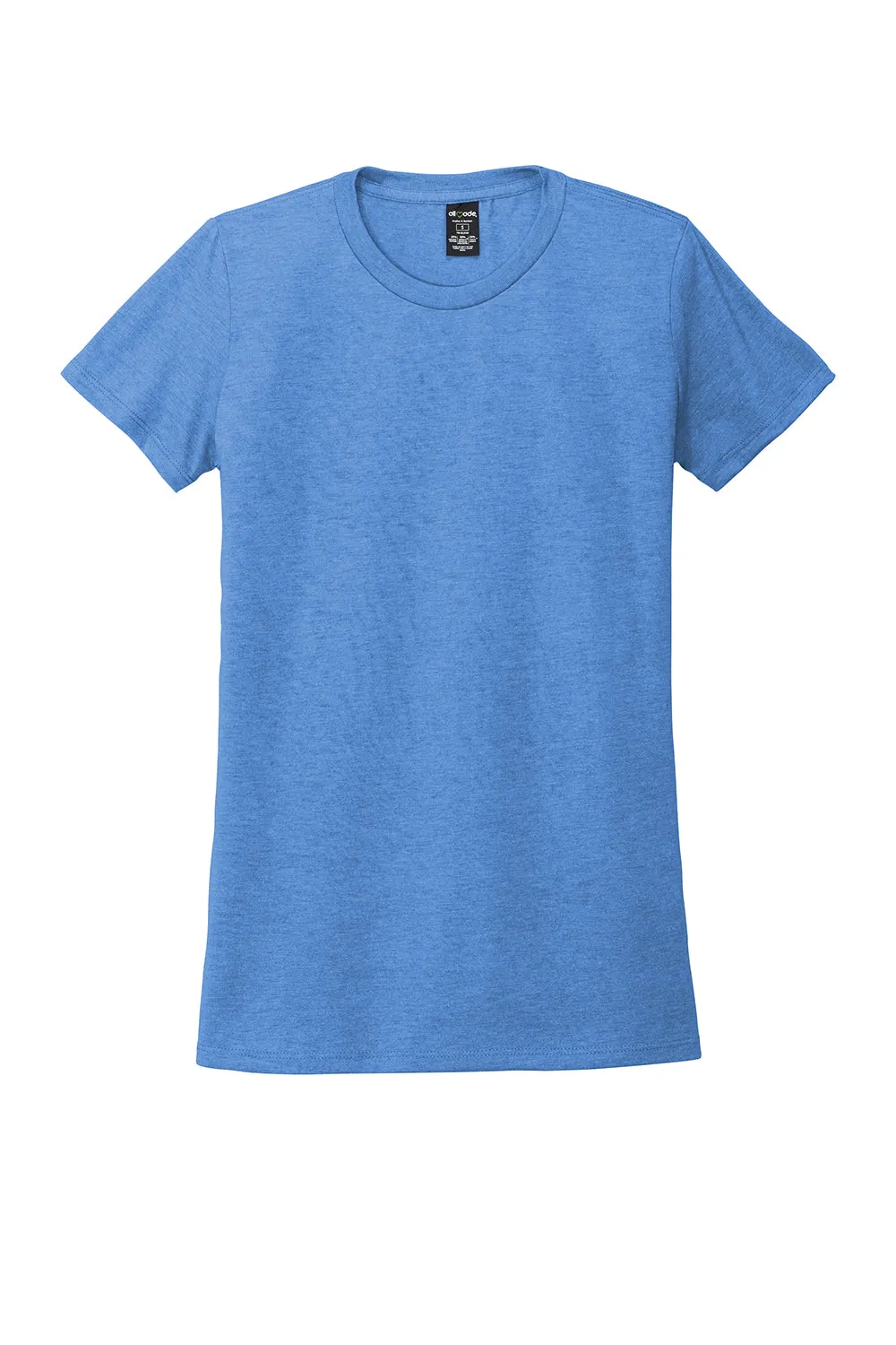 Allmade Damen Kurzarm Rundhals T-Shirt - Azurblau