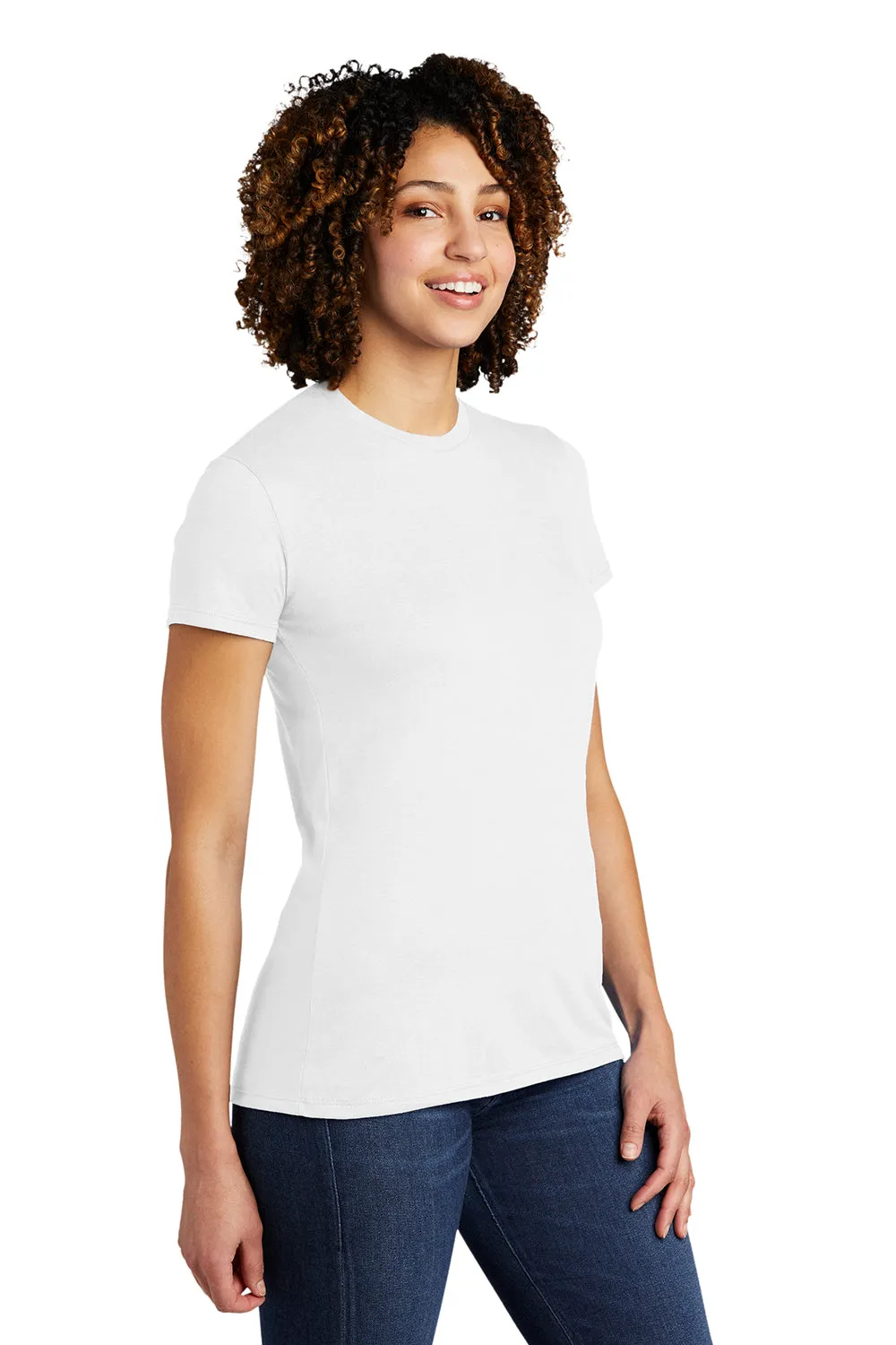 Allmade Damen Kurzarm Rundhals T-Shirt - Ziemlich Weiß