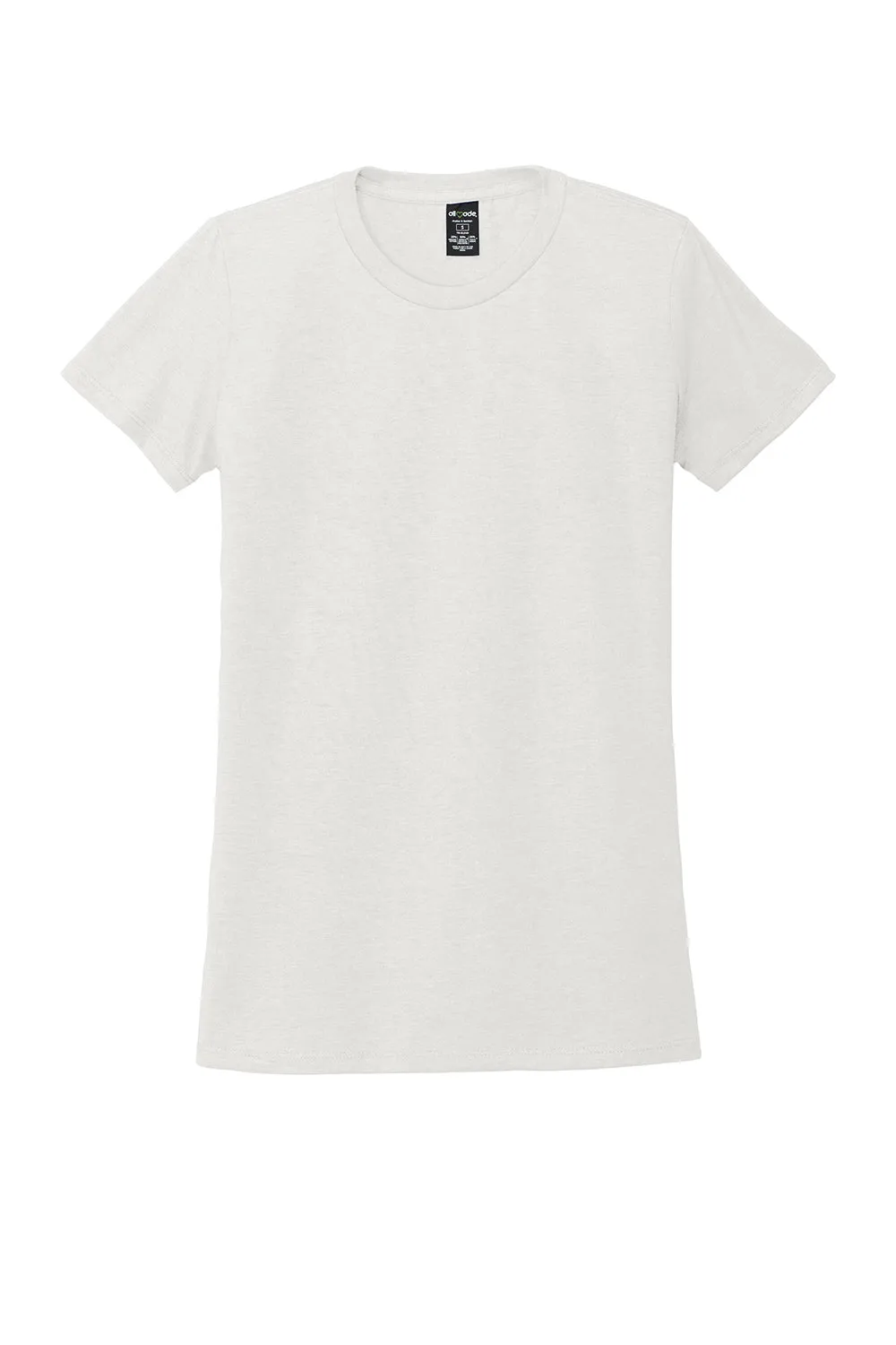 Allmade Damen Kurzarm Rundhals T-Shirt - Ziemlich Weiß