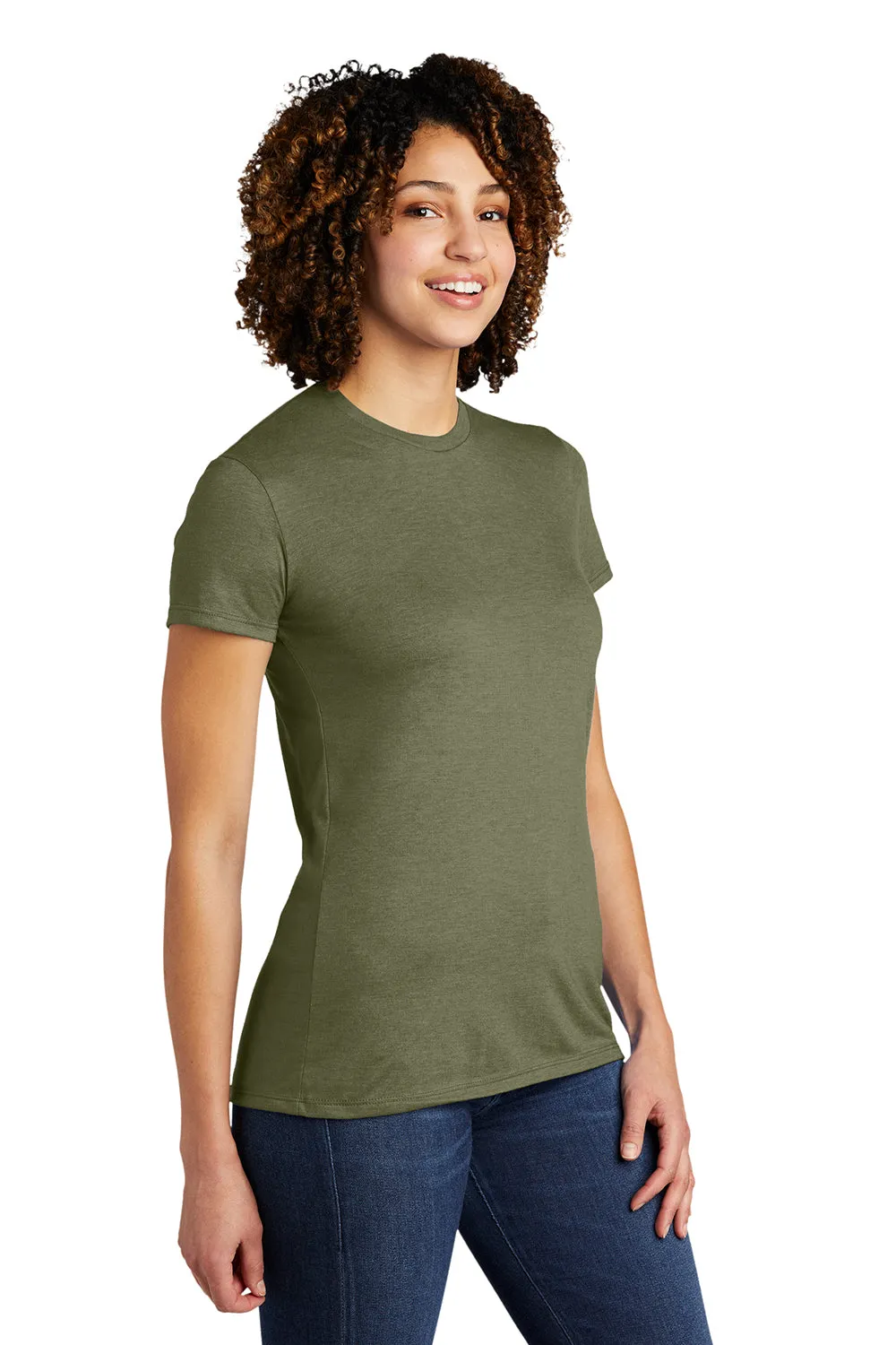 Allmade Damen Kurzarm Rundhals T-Shirt - Olive You Grün
