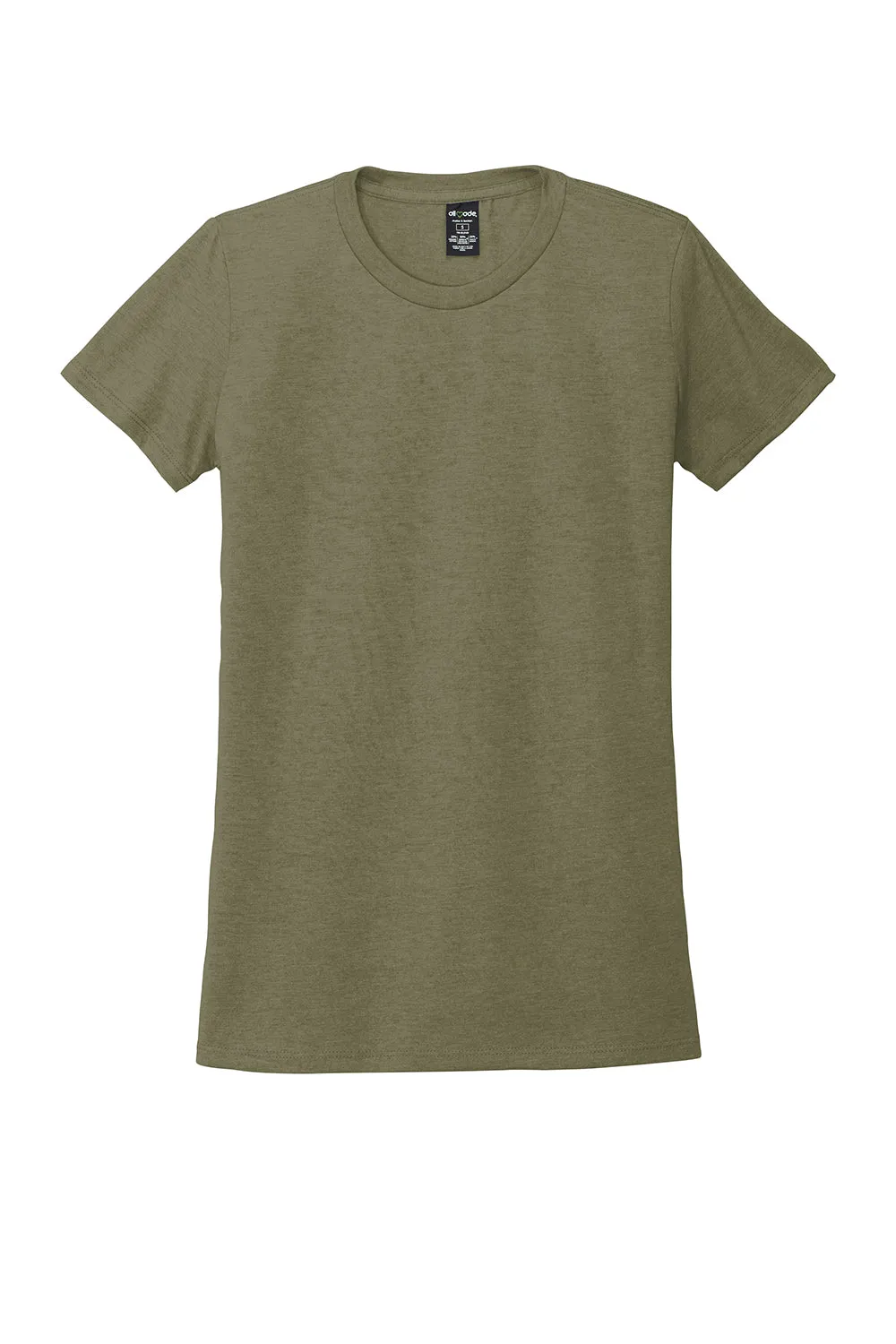 Allmade Damen Kurzarm Rundhals T-Shirt - Olive You Grün