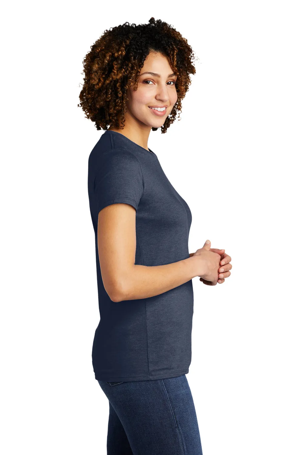 Allmade Damen Kurzarm Rundhals T-Shirt - Rebell Blau