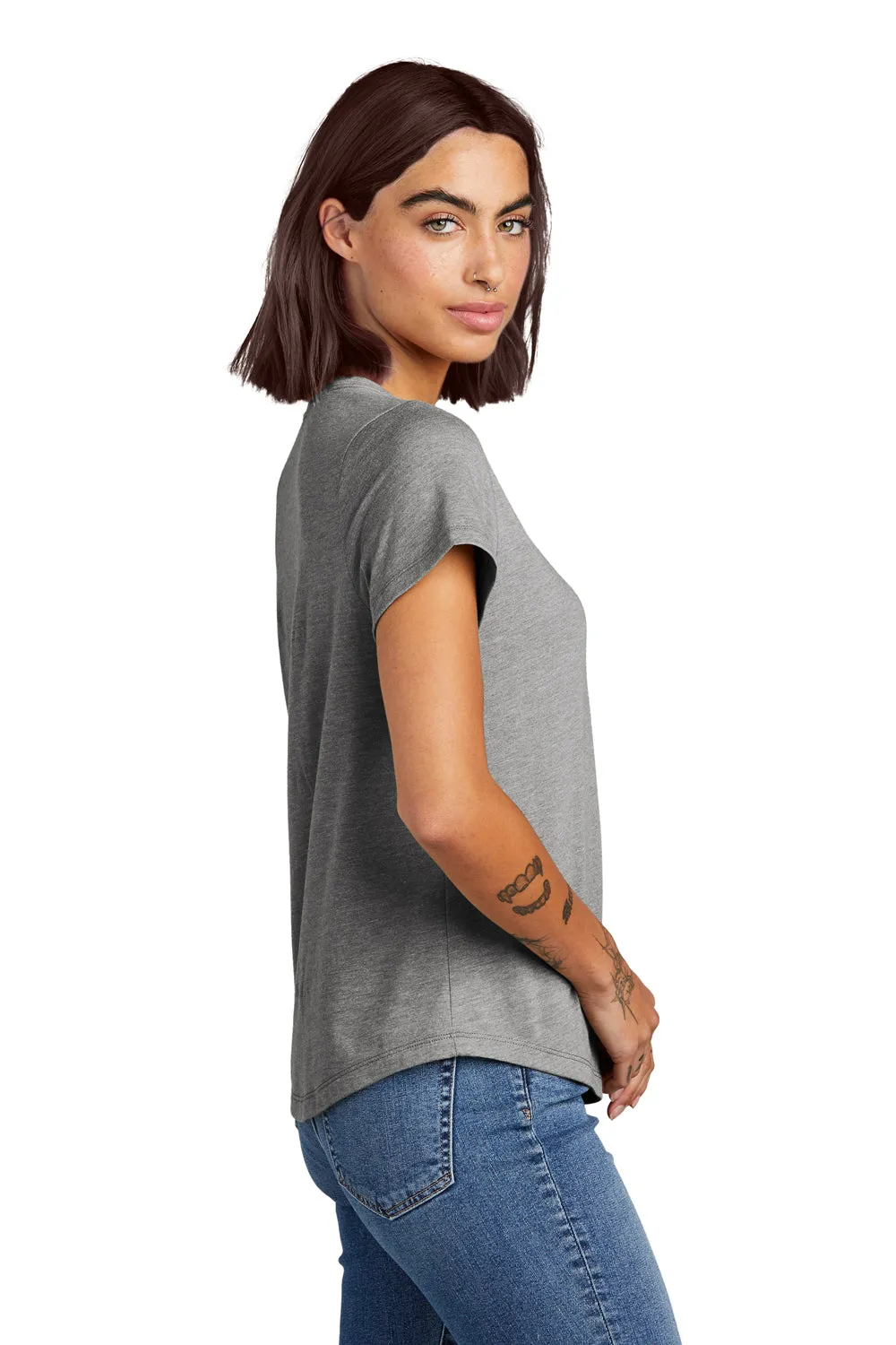 Allmade Damen T-Shirt mit Rundhalsausschnitt und kurzen Ärmeln - Aluminiumgrau
