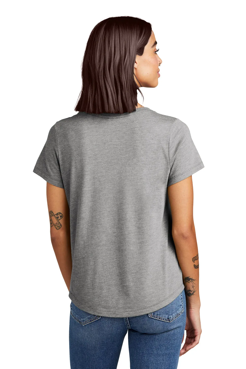 Allmade Damen T-Shirt mit Rundhalsausschnitt und kurzen Ärmeln - Aluminiumgrau