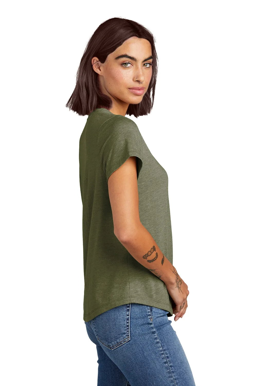 Allmade Damen Kurzarm T-Shirt mit Rundhalsausschnitt - Olive You Grün