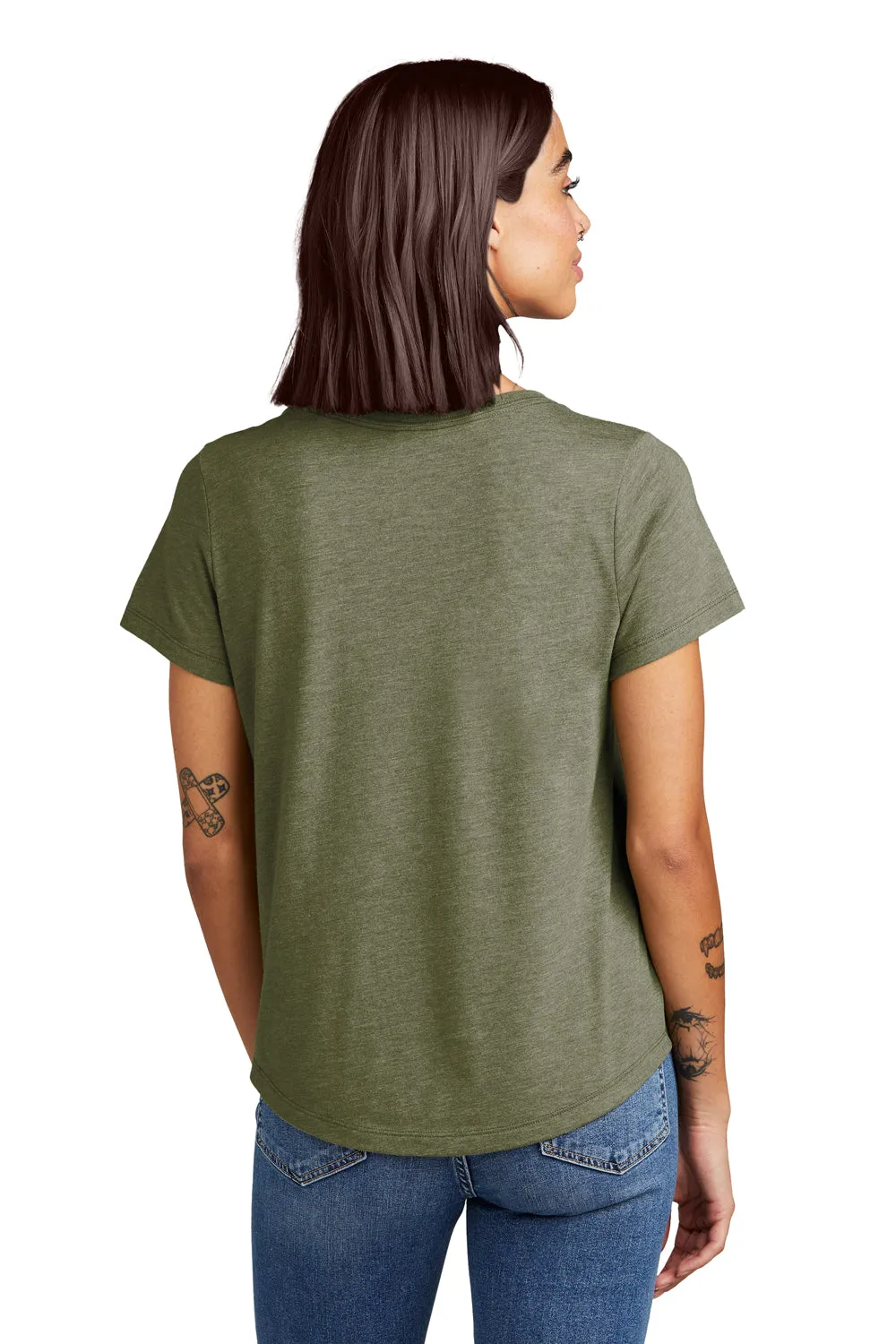Allmade Damen Kurzarm T-Shirt mit Rundhalsausschnitt - Olive You Grün