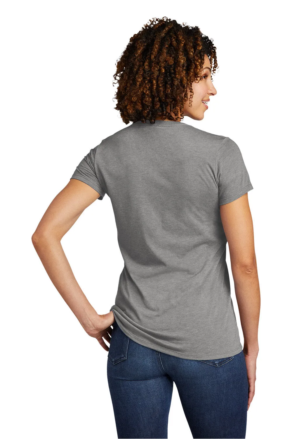 Allmade Damen V-Ausschlag Kurzarm T-Shirt - Aluminiumgrau