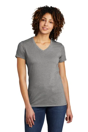 Allmade Damen V-Ausschlag Kurzarm T-Shirt - Aluminiumgrau