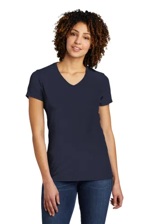 Allmade Damen Kurzarm V-Ausschnitt T-Shirt - Nachthimmel Marineblau