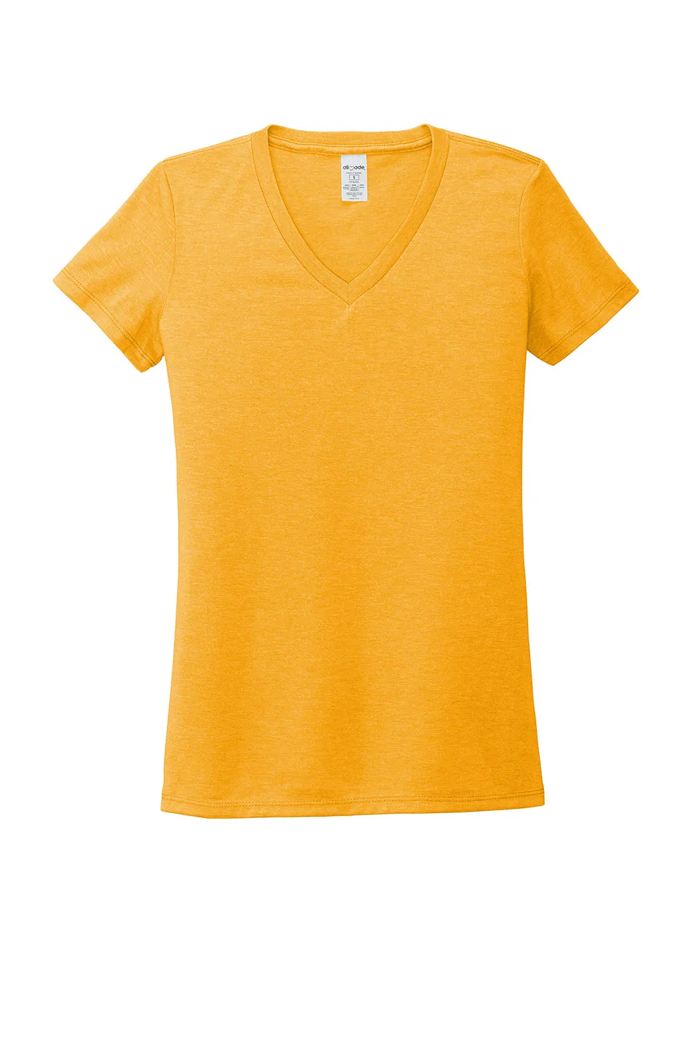 Allmade Damen V-Ausschlag Kurzarm T-Shirt - Orange You Fancy