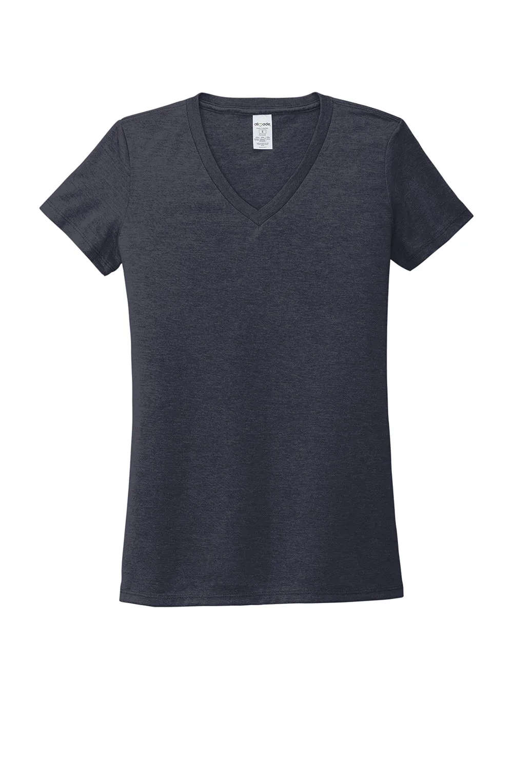 Allmade Damen V-Ausschnitt Kurzarm T-Shirt - Rebell Blau