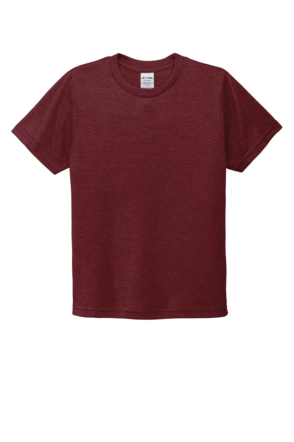 Allmade Jugend Kurzarm Rundhals T-Shirt - Weinrot