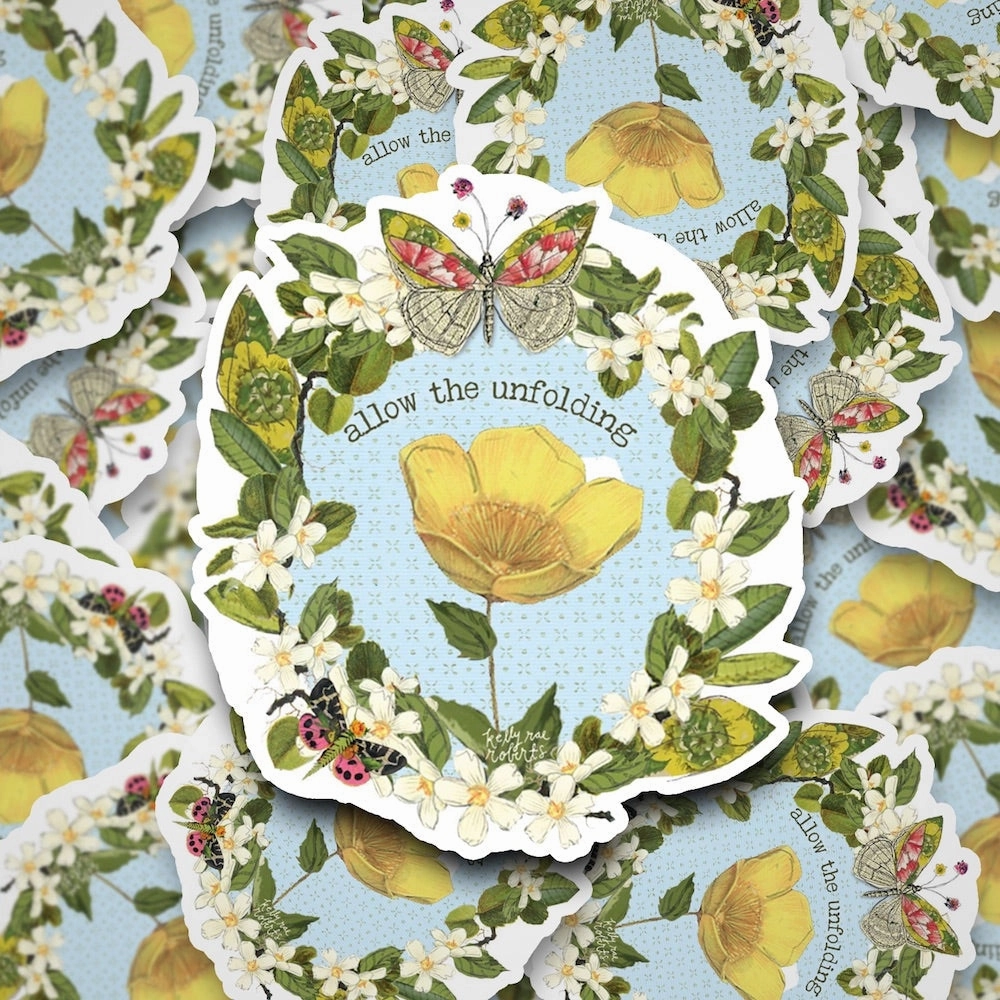 Allow The Unfolding Vinyl Sticker musthave
