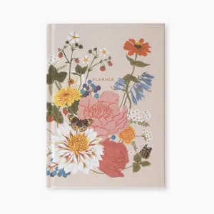 Botanica Paper Co. Linen Bound Undated Weekly Planner - Garden Floral bright handy