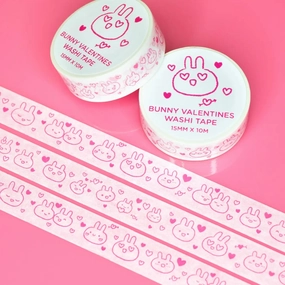 pastel expandable Bunny Valentines Washi Tape