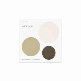 shockproof special Circle Sticky Note Set - Angora/Mojito/Cyprus Vol 01E