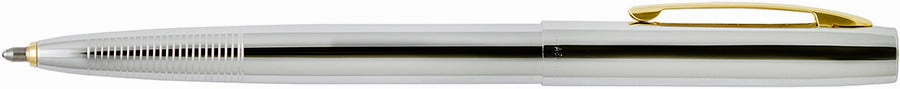 Fisher Cap-O-Matic Chrome With Gold Clip Space Pen versatile resin