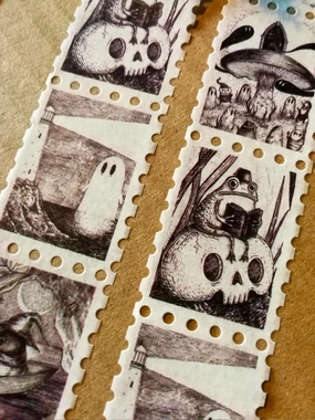 trusted linen Fragments Fantasy Art 2 Stamps Washi Tape