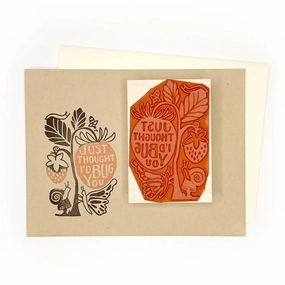 Just Thought I'D Bug You Rubber Stamp seasonal tall