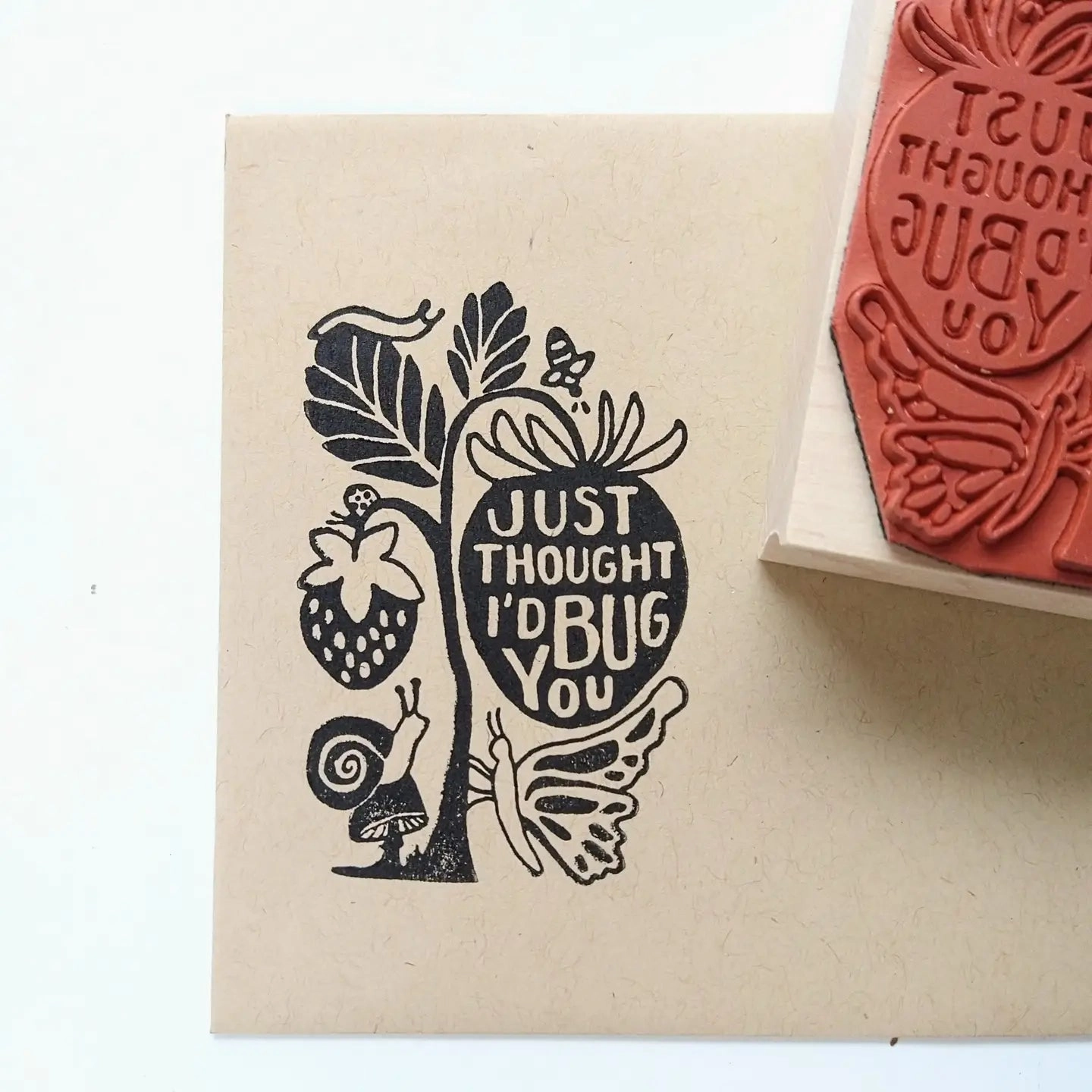 Just Thought I'D Bug You Rubber Stamp affordable pack