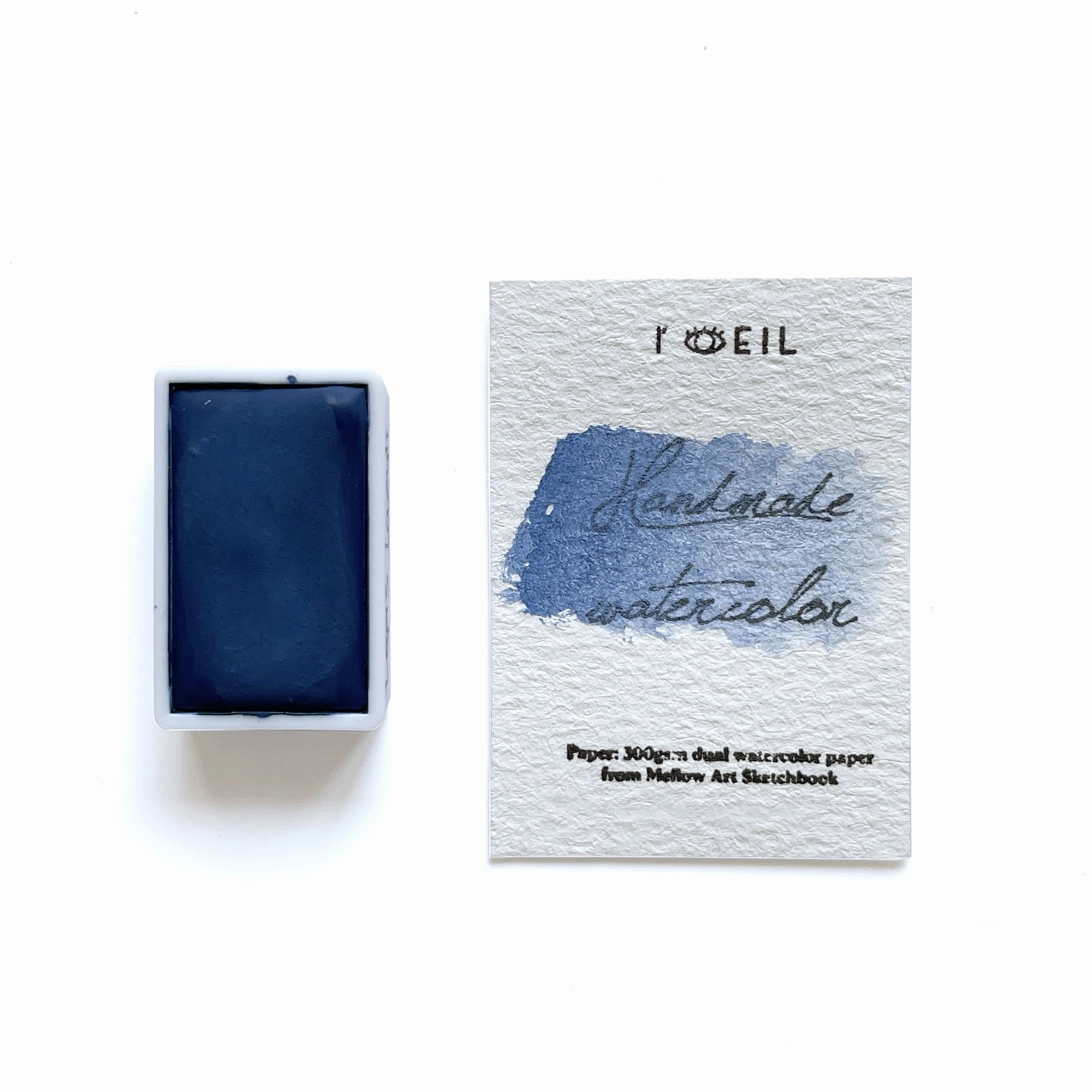 Lapis Lazuli Pb29 (Mineral) - Artist Grade Handmade Honey Based Watercolor Paint Full Pan 3.2Ml matte