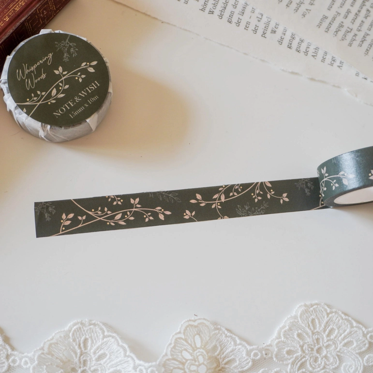 deluxe Note & Wish Whispering Woods Washi Tape