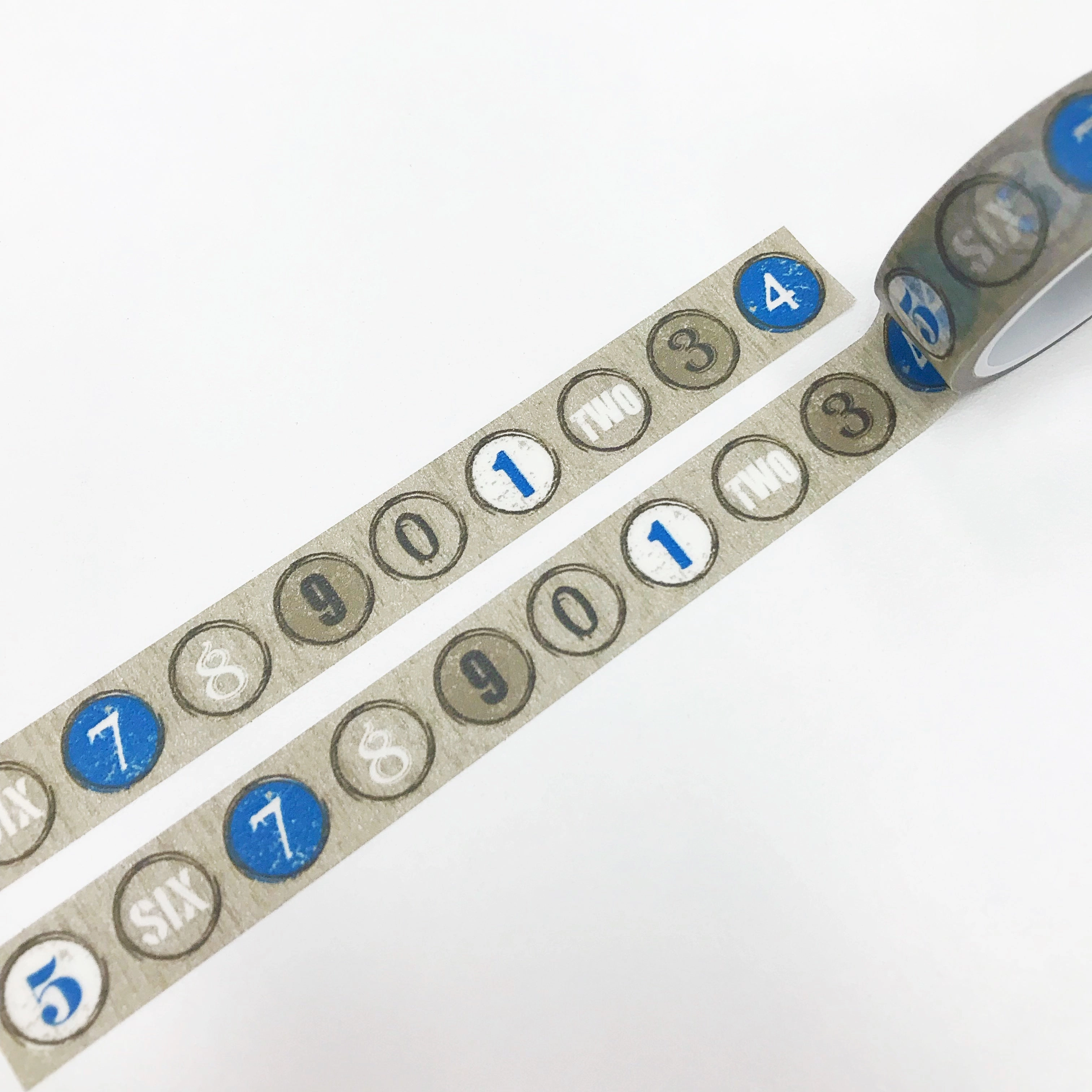 Numbers Washi Tape portable