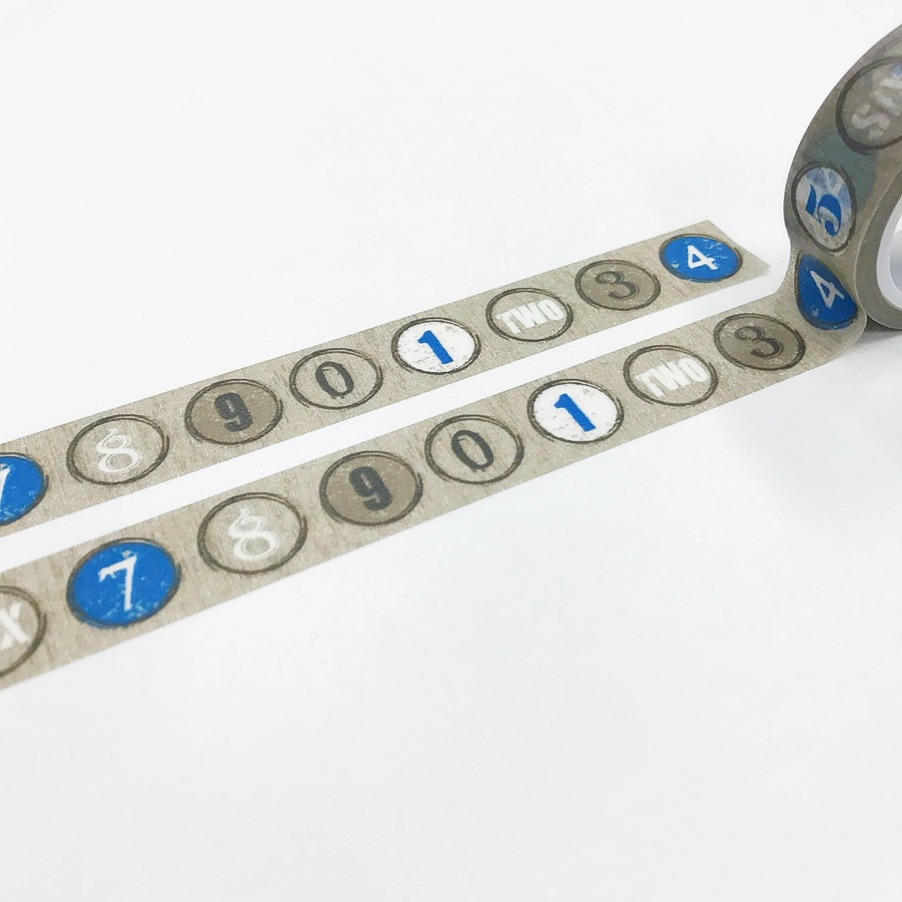popular vegan Numbers Washi Tape