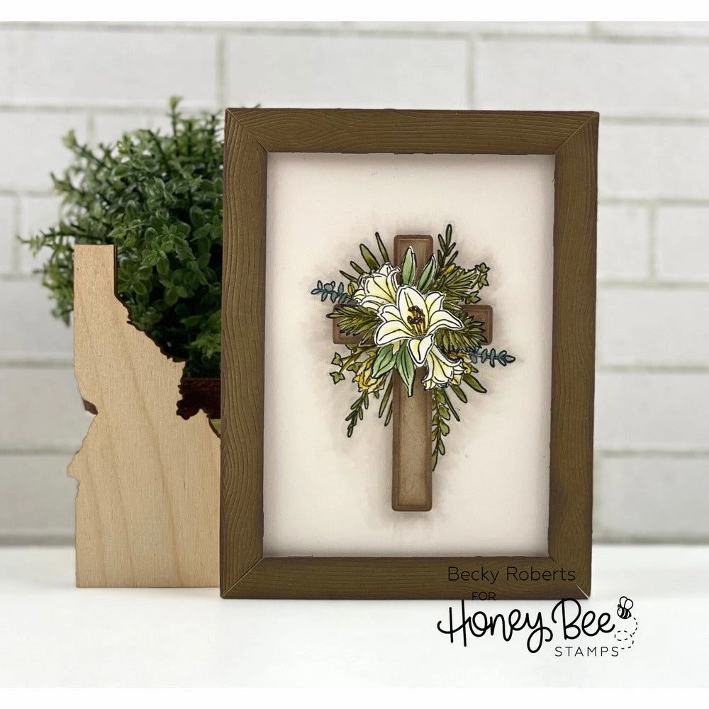 Old Rugged Cross - 6X8 Stamp Set linen refillable