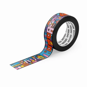 Stained Glass Village Washi Tape robust